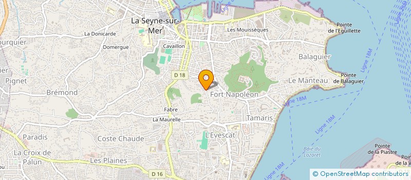 localisation de l'entreprise MONSIEUR CHARLES CASTERA à LA SEYNE-SUR-MER