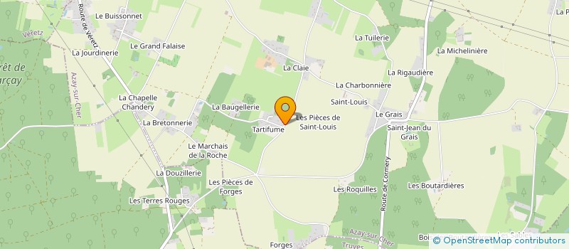 localisation de l'entreprise MONSIEUR CHARLES CATHERINET  AZAY-SUR-CHER