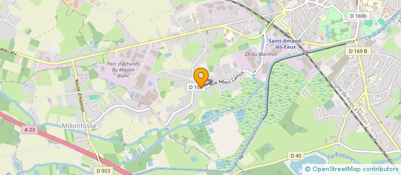 localisation de l'entreprise MONSIEUR CHARLES CAUDRON  SAINT-AMAND-LES-EAUX