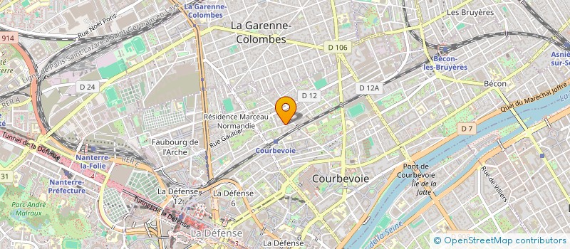 localisation de l'entreprise MONSIEUR CHARLES-CECIL KPENOU  COURBEVOIE