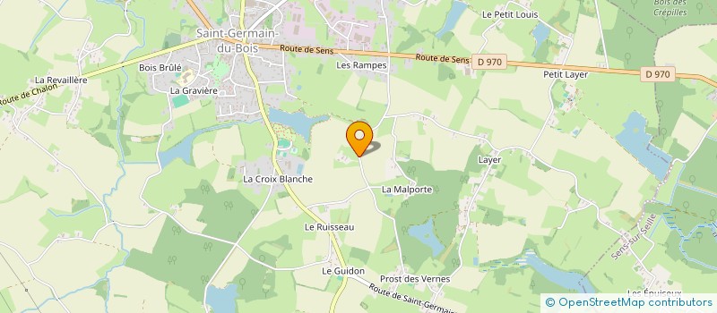 localisation de l'entreprise MONSIEUR CHARLES CELLIER  SAINT-GERMAIN-DU-BOIS