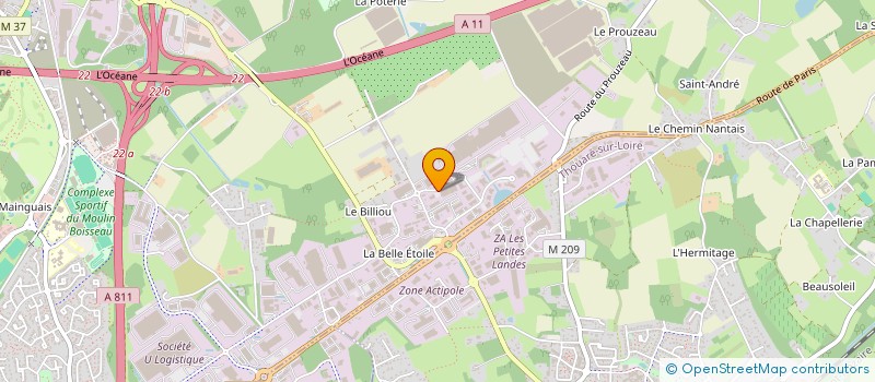 localisation de l'entreprise MONSIEUR CHARLES CERCLE  CARQUEFOU