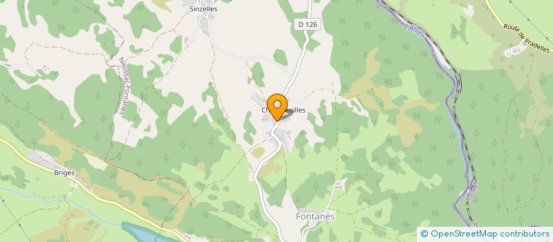 localisation de l'entreprise MONSIEUR CHARLES CHABALIER à NAUSSAC-FONTANES