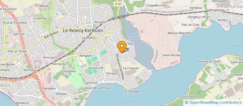localisation de l'entreprise MONSIEUR CHARLES CHALINE à LE RELECQ-KERHUON