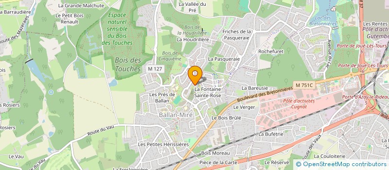 localisation de l'entreprise MONSIEUR CHARLES CHAMBONNEAU  BALLAN-MIRE