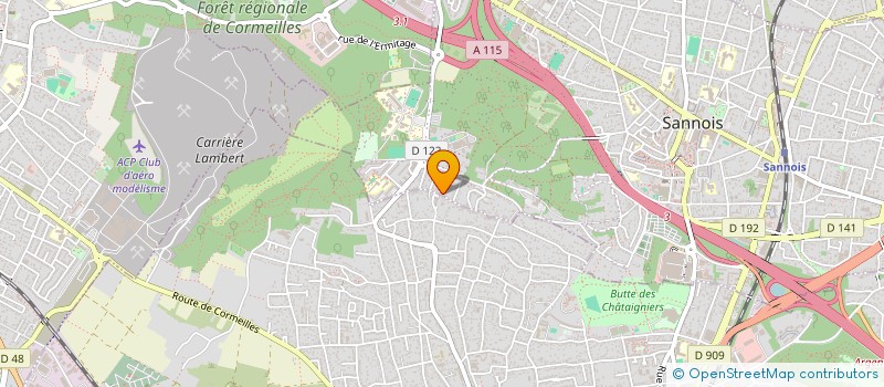 localisation de l'entreprise MONSIEUR CHARLES CHAMBRAUD  SANNOIS