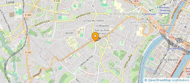 localisation de l'entreprise MONSIEUR CHARLES CHAZOT à SAINTE-FOY-LES-LYON