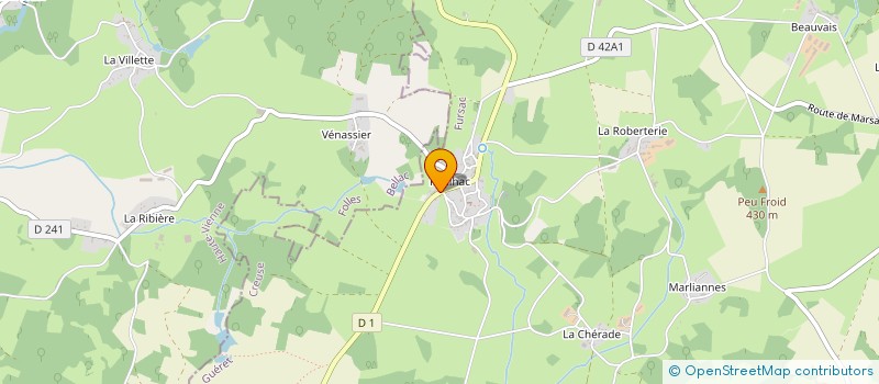 localisation de l'entreprise MONSIEUR CHARLES CHERON à FURSAC