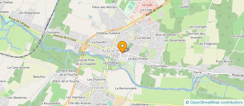 localisation de l'entreprise MONSIEUR CHARLES CHESNEAU  AZAY-LE-RIDEAU