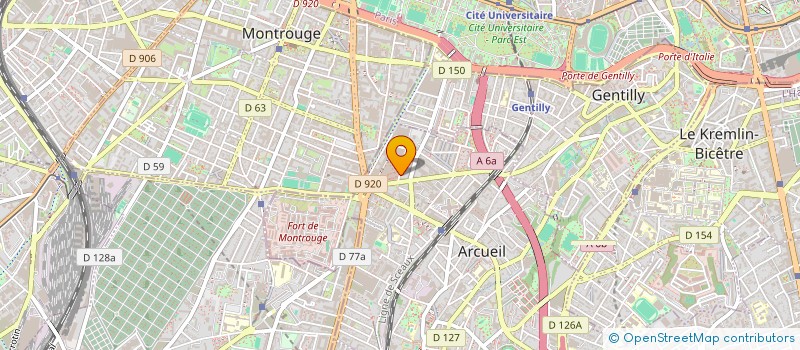 localisation de l'entreprise MONSIEUR CHARLES CHESNEAU  ARCUEIL