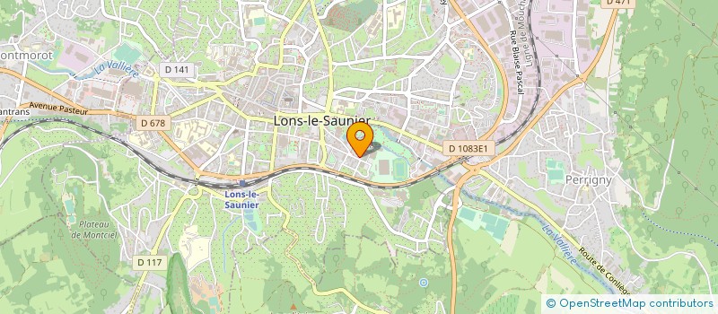 localisation de l'entreprise MONSIEUR CHARLES CHEVAILLER à LONS-LE-SAUNIER