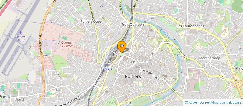 localisation de l'entreprise MONSIEUR CHARLES CHIQUET à POITIERS