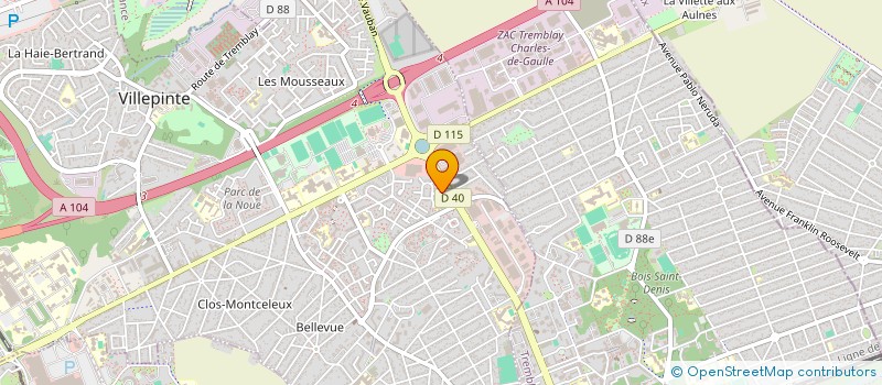 localisation de l'entreprise MONSIEUR CHARLES CHONT à VILLEPINTE