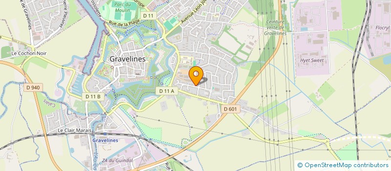 localisation de l'entreprise MONSIEUR CHARLES CLAISE  GRAVELINES