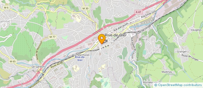 localisation de l'entreprise MONSIEUR CHARLES CLEMENT  RIVE-DE-GIER