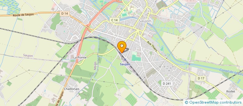 localisation de l'entreprise MONSIEUR CHARLES CLOCHARD  SAUJON