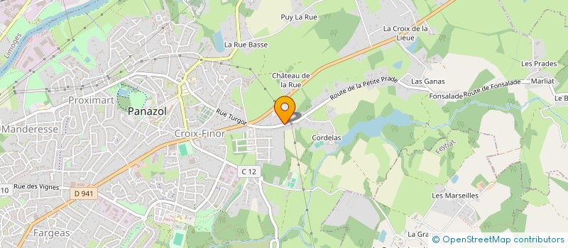 localisation de l'entreprise MONSIEUR CHARLES COLAS à PANAZOL