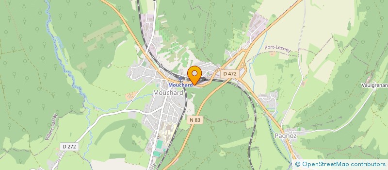 localisation de l'entreprise MONSIEUR CHARLES COLLETTE  MOUCHARD