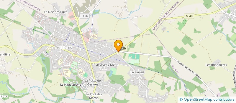 localisation de l'entreprise MONSIEUR CHARLES CORNIOU à TREILLIERES