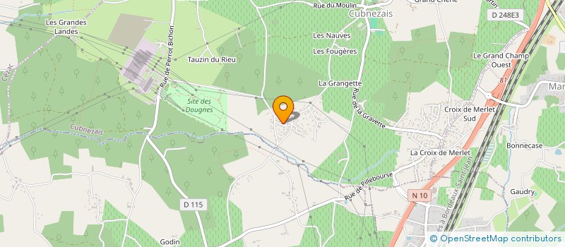 localisation de l'entreprise MONSIEUR CHARLES CORREA  CUBNEZAIS