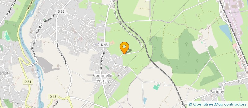 localisation de l'entreprise MONSIEUR CHARLES COUDEREAU  COMMELLE-VERNAY