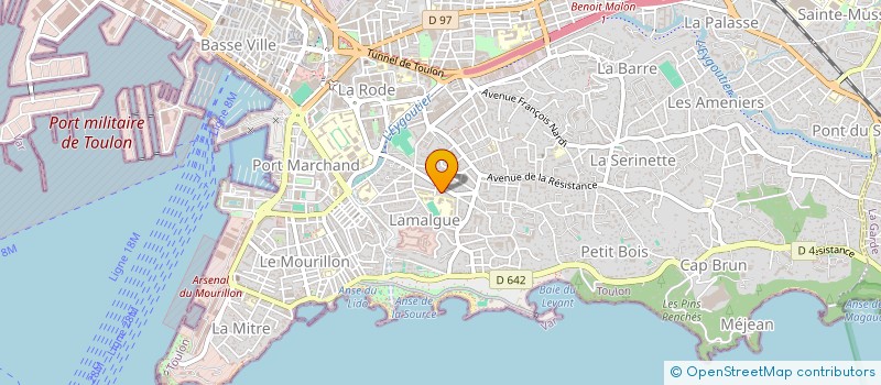 localisation de l'entreprise MONSIEUR CHARLES COULON à TOULON
