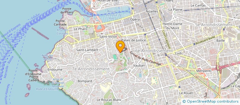 localisation de l'entreprise MONSIEUR CHARLES COURAYE DU PARC  MARSEILLE