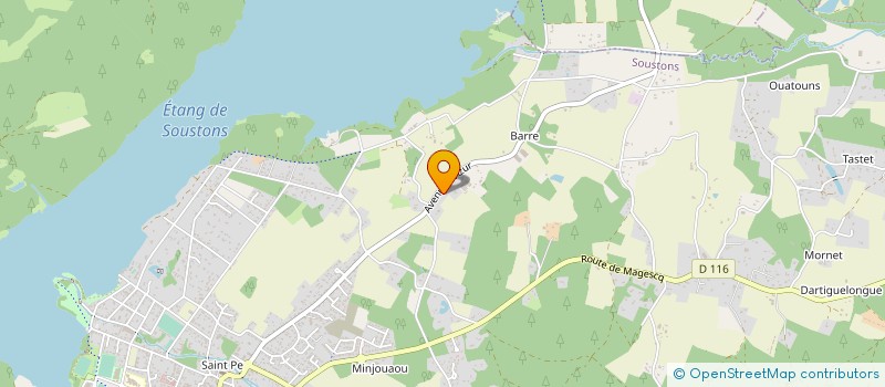 localisation de l'entreprise MONSIEUR CHARLES COUREAU  SOUSTONS