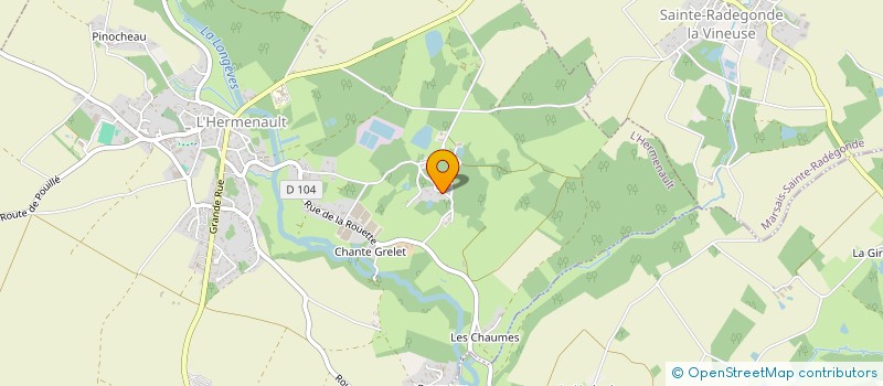 localisation de l'entreprise MONSIEUR CHARLES COYREAU DES LOGES  L'HERMENAULT