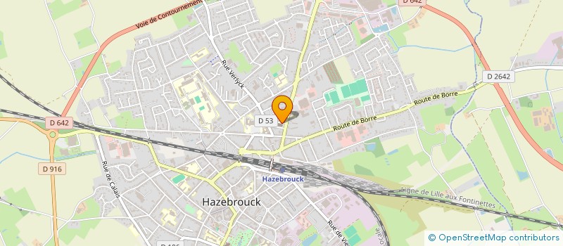 localisation de l'entreprise MONSIEUR CHARLES CRASQUIN  HAZEBROUCK