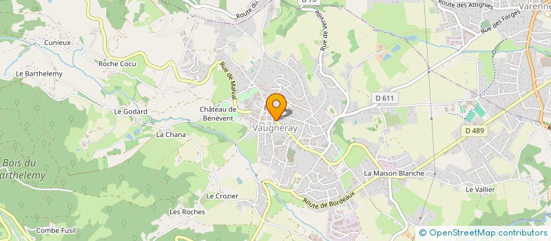 localisation de l'entreprise MONSIEUR CHARLES CREPIN  VAUGNERAY