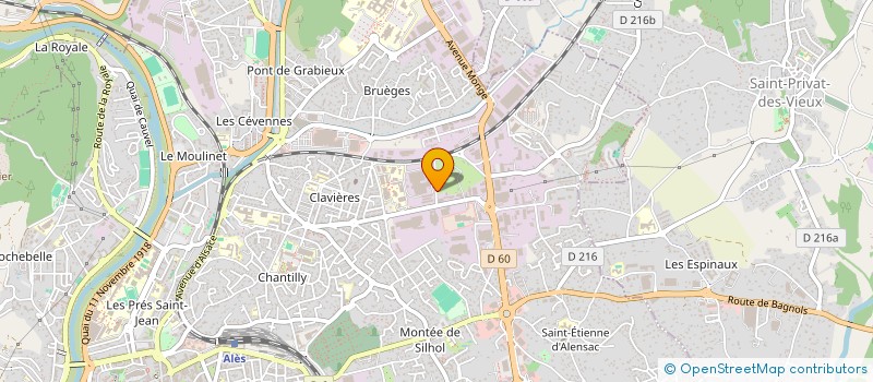 localisation de l'entreprise MONSIEUR CHARLES CROISETTE  ALES