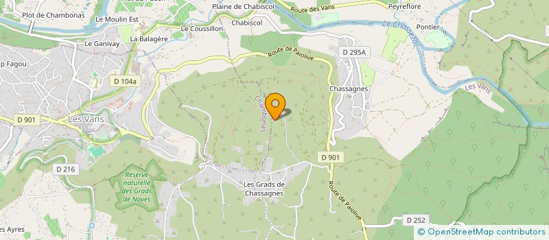 localisation de l'entreprise MONSIEUR CHARLES D'HENNEZEL  MALARCE-SUR-LA-THINES