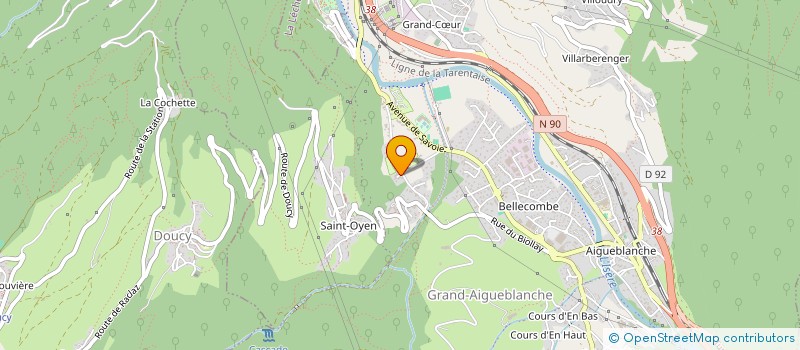 localisation de l'entreprise MONSIEUR CHARLES DALMASSO  GRAND-AIGUEBLANCHE