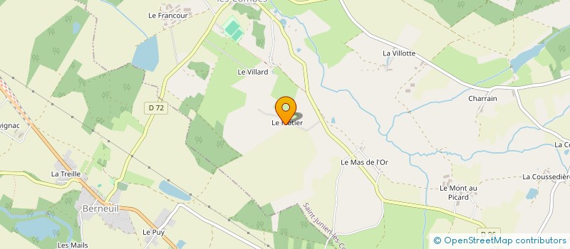 localisation de l'entreprise MONSIEUR CHARLES DAMAR à SAINT-JUNIEN-LES-COMBES