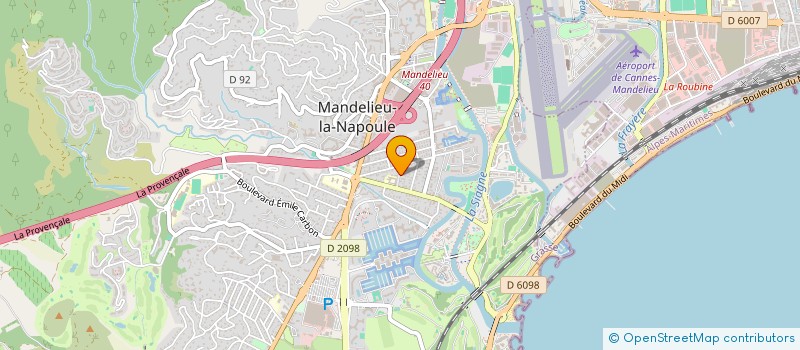 localisation de l'entreprise MONSIEUR CHARLES DANIEL à MANDELIEU-LA-NAPOULE