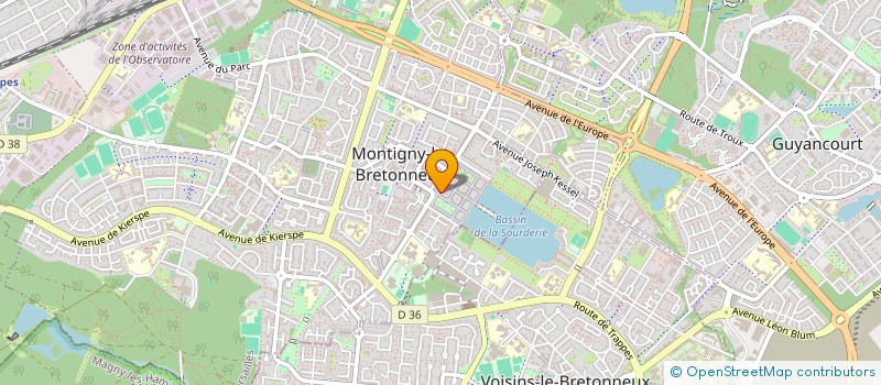 localisation de l'entreprise MONSIEUR CHARLES DARDENNE  MONTIGNY-LE-BRETONNEUX