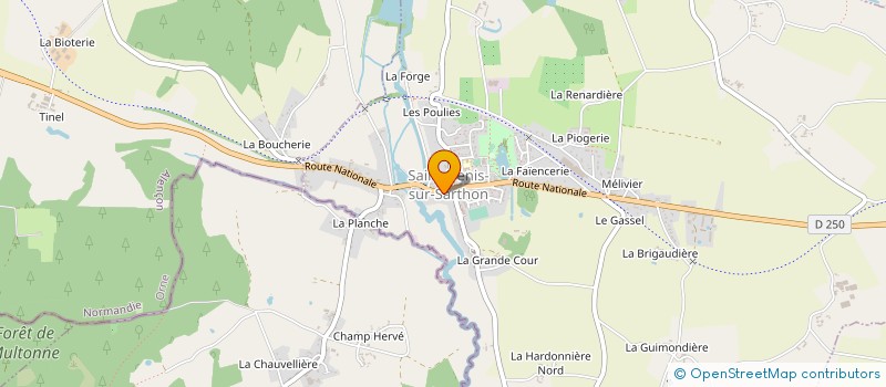 localisation de l'entreprise MONSIEUR CHARLES DAVID à SAINT-DENIS-SUR-SARTHON