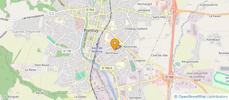 localisation de l'entreprise MONSIEUR CHARLES DAVY  PONTIVY