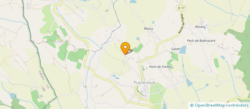 localisation de l'entreprise MONSIEUR CHARLES DE GREEF  PUYLAROQUE