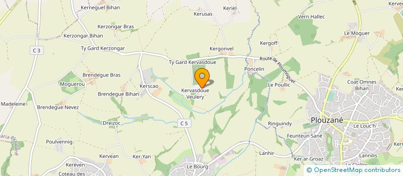 localisation de l'entreprise MONSIEUR CHARLES DE KERGUIZIAU DE KERVASDOUE  LOCMARIA-PLOUZANE