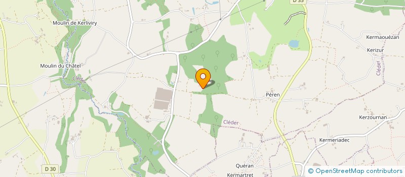 localisation de l'entreprise MONSIEUR CHARLES DE KERMENGUY  CLEDER