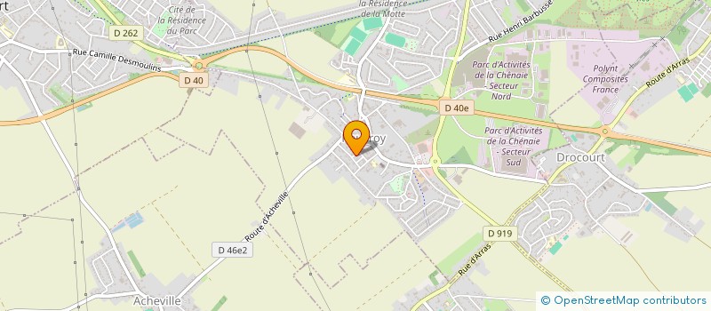 localisation de l'entreprise MONSIEUR CHARLES DEBARGE  ROUVROY