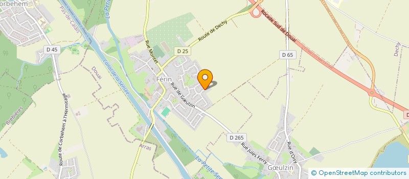 localisation de l'entreprise MONSIEUR CHARLES DEBLONDE  FERIN