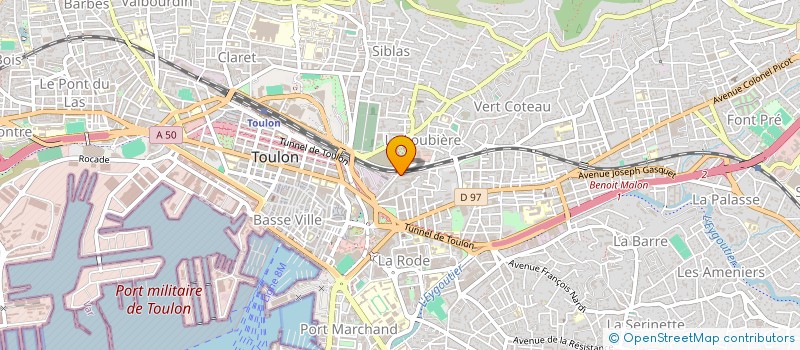 localisation de l'entreprise MONSIEUR CHARLES DECOURT  TOULON