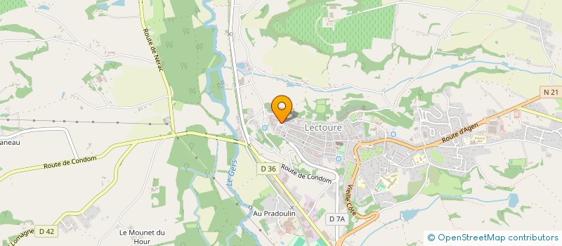 localisation de l'entreprise MONSIEUR CHARLES DEFLORENNE  LECTOURE