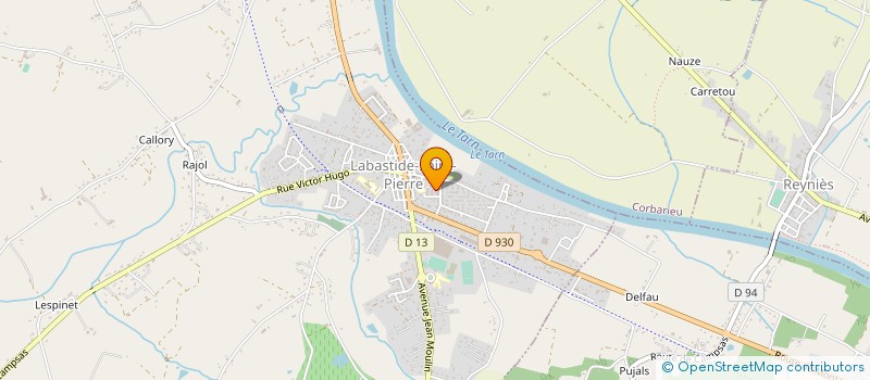 localisation de l'entreprise MONSIEUR CHARLES DELAURIER  LABASTIDE-SAINT-PIERRE