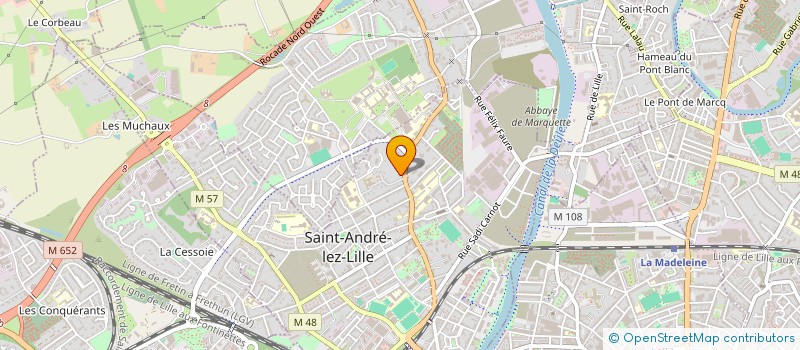 localisation de l'entreprise MONSIEUR CHARLES DELOBEAU à SAINT-ANDRE-LEZ-LILLE