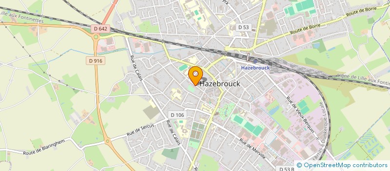 localisation de l'entreprise MONSIEUR CHARLES DELRUE  HAZEBROUCK