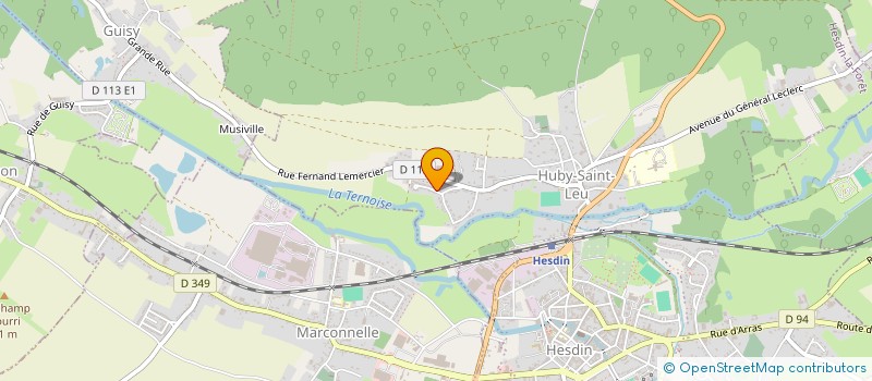 localisation de l'entreprise MONSIEUR CHARLES DEMARQUET  HUBY-SAINT-LEU